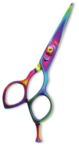 Professional Hair Cutting Scissor with razor edge. Multicolor Coating