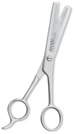 Professional Thinning Scissor. One Blade Teeth and One Blade Razor. Mirror Finish.