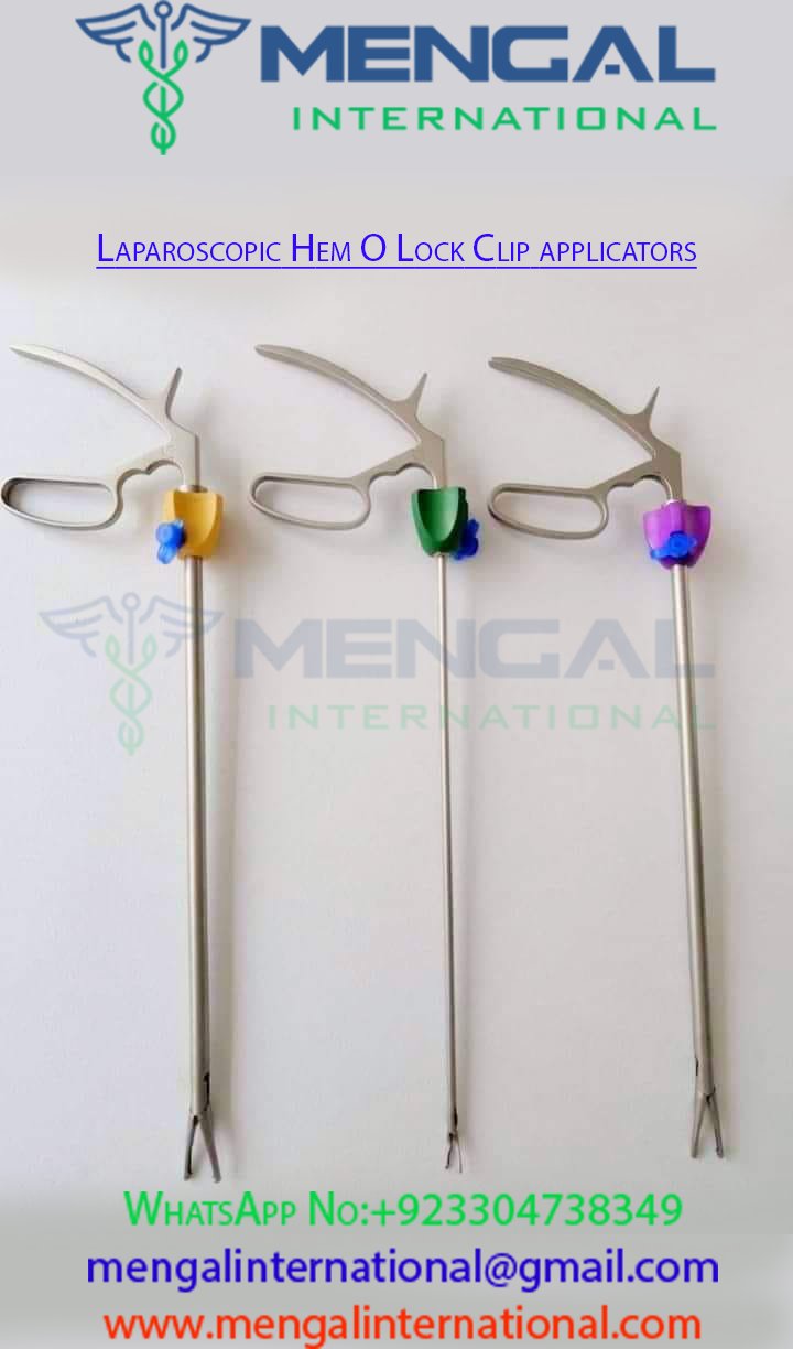 Laparoscopic Hem O Lock Clip applicators Small, medium, large, X large