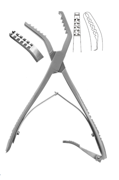 semb Bone Holding Forceps curved sideward