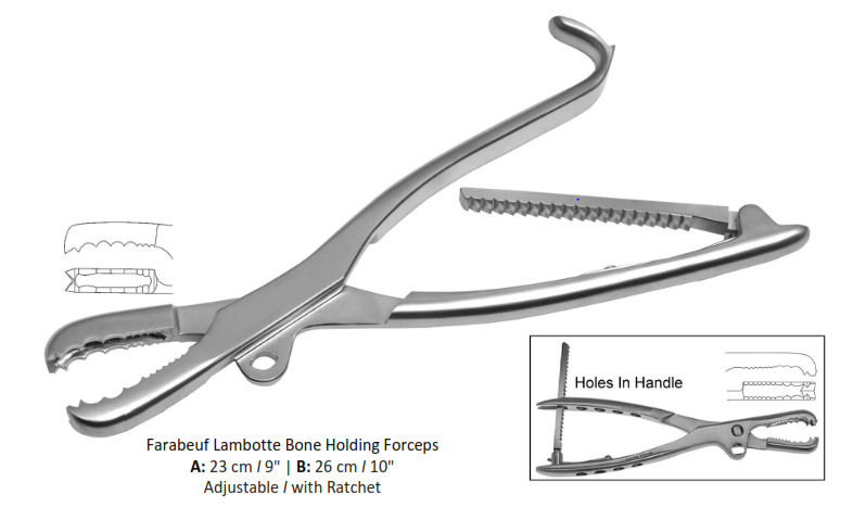 Farabeuf Lambotte Bone Holding