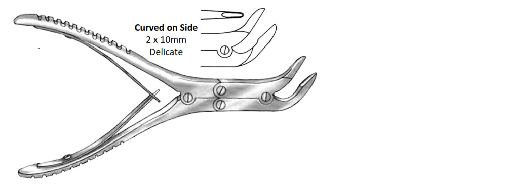 Kleinert-Kutz Synovectomy Rongeur