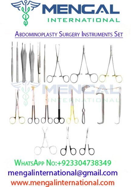 Abdominoplasty Surgery Instruments Set