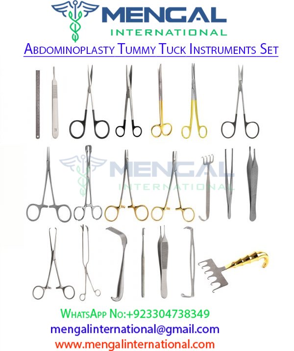 Abdominoplasty Tummy Tuck Instruments Set