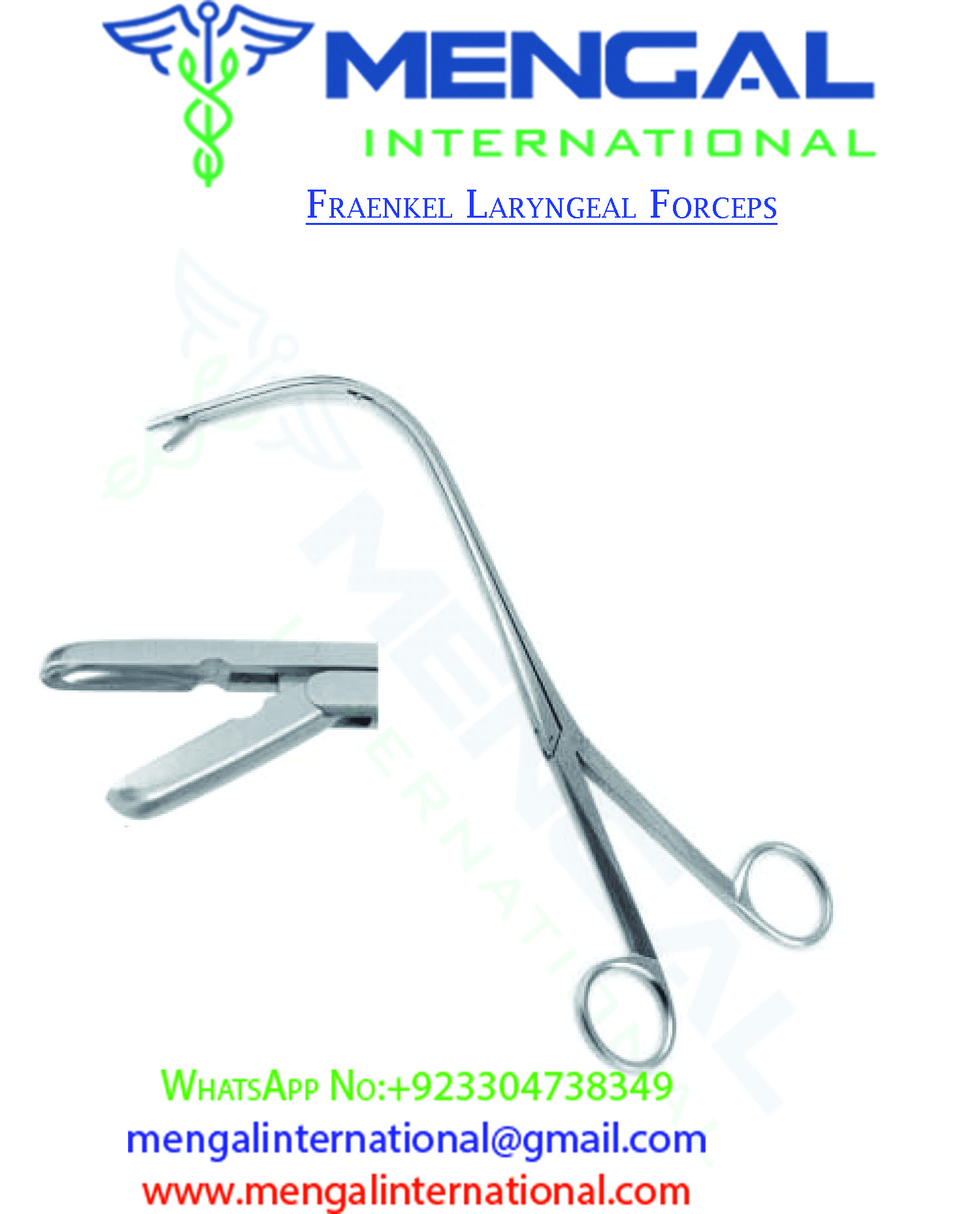  Fraenkel Laryngeal Forceps