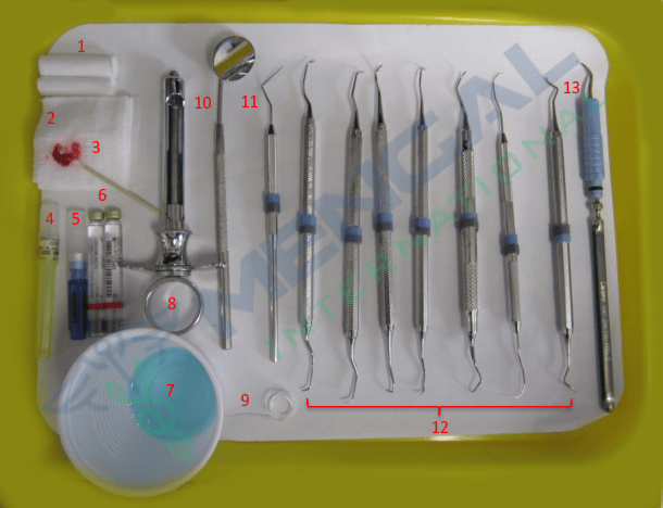 SRP(Scaling and Root Planning) tray Set Up