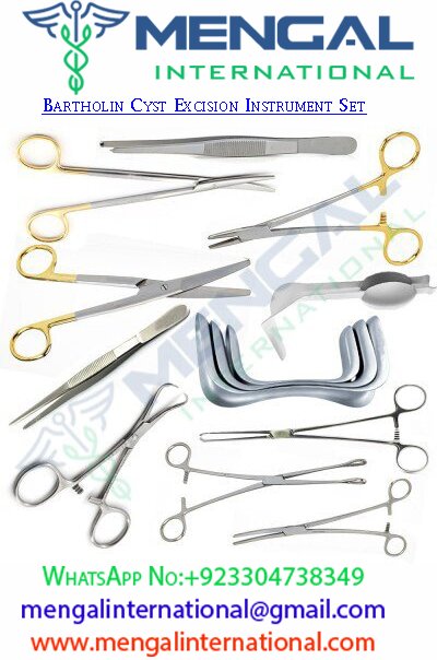 Bartholin Cyst Excision Instrument Set