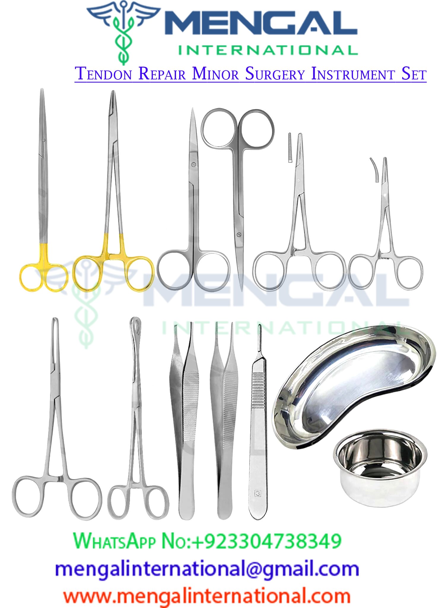 Tendon Repair Minor Surgery Instrument Set