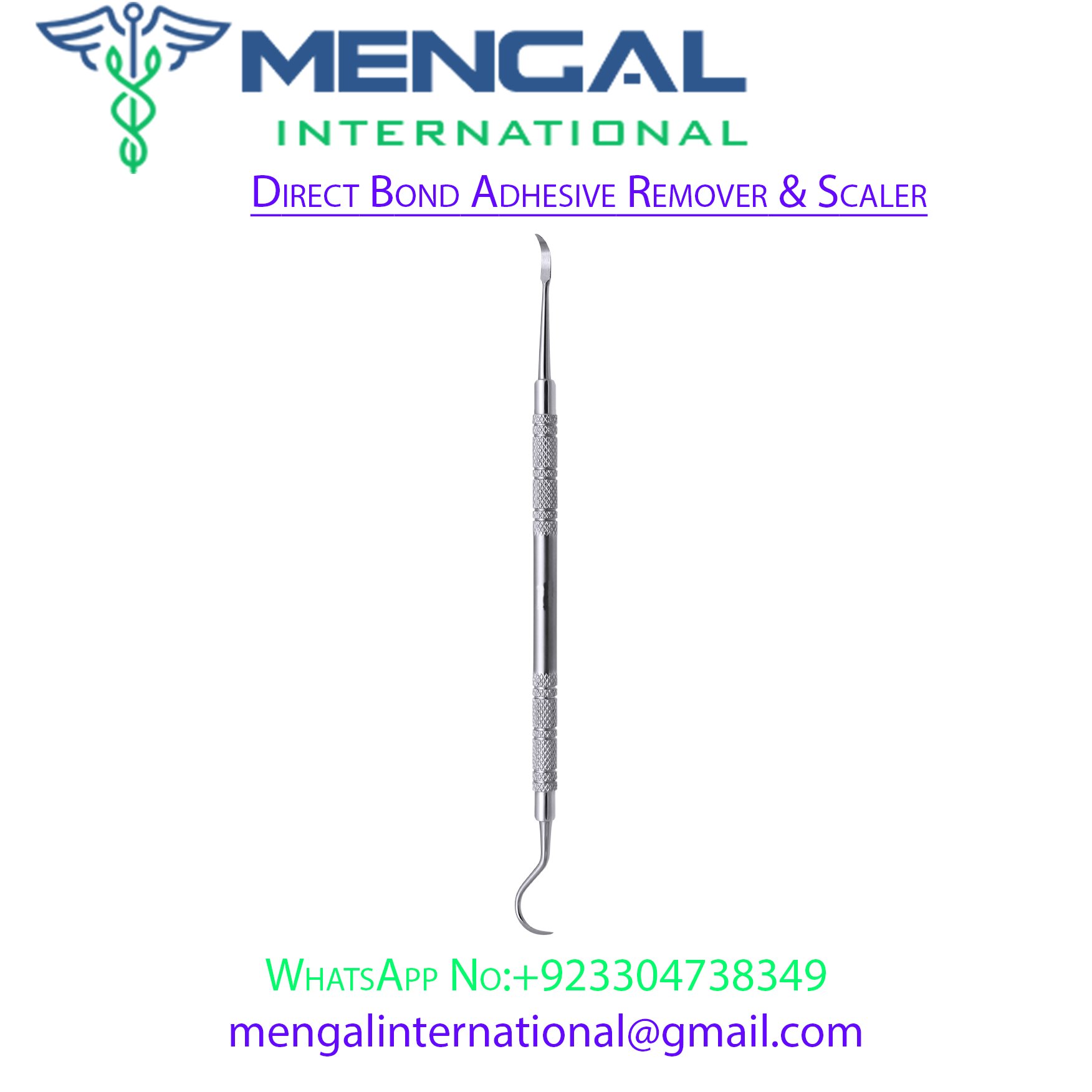 Direct Bond Adhesive Remover & Scaler_ Dental Instrument