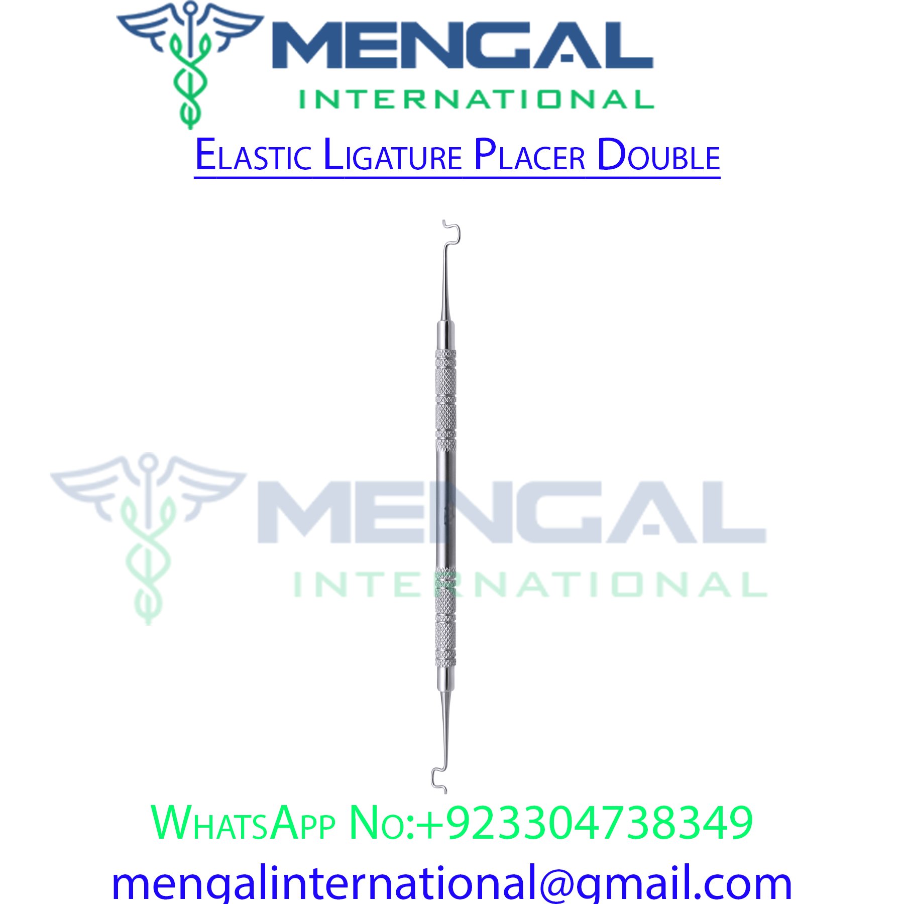 Elastic Ligature Placer Double Ended_ Dental Instruments