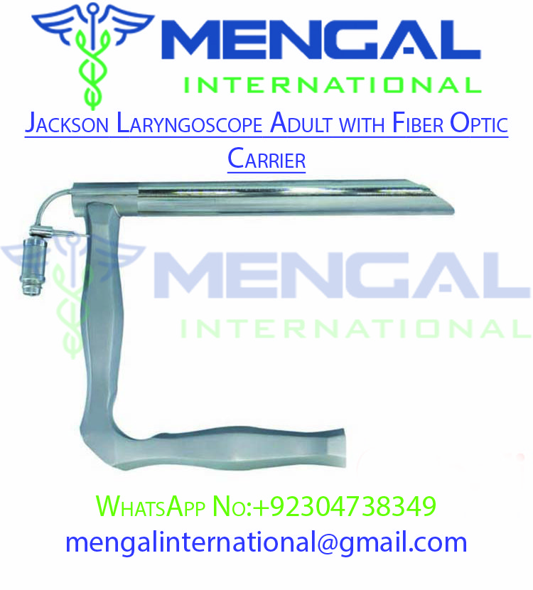 Jackson Laryngoscope Adult with Fiber Optic Carrier