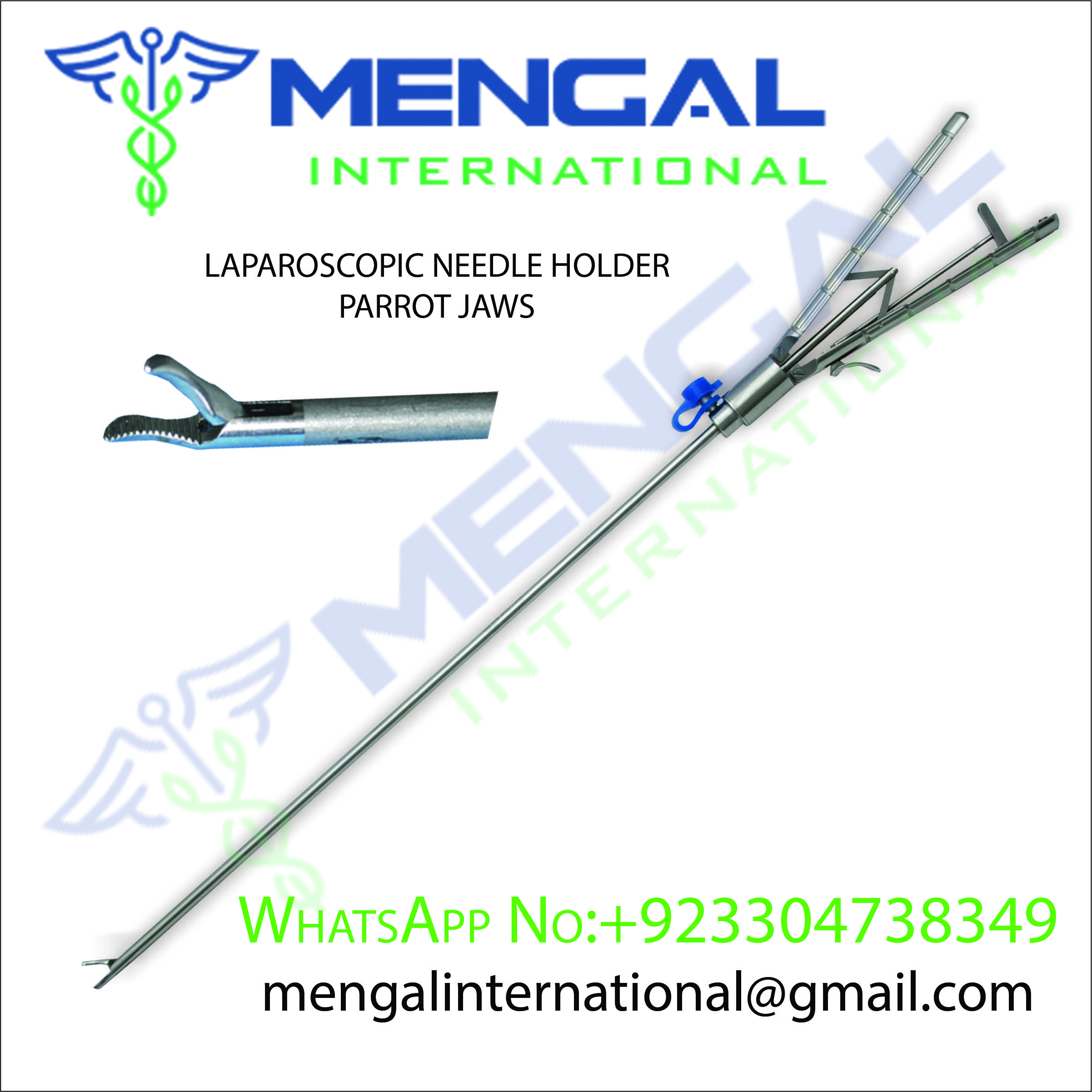 LAPAROSCOPIC NEEDLE HOLDER PARROT JAWS