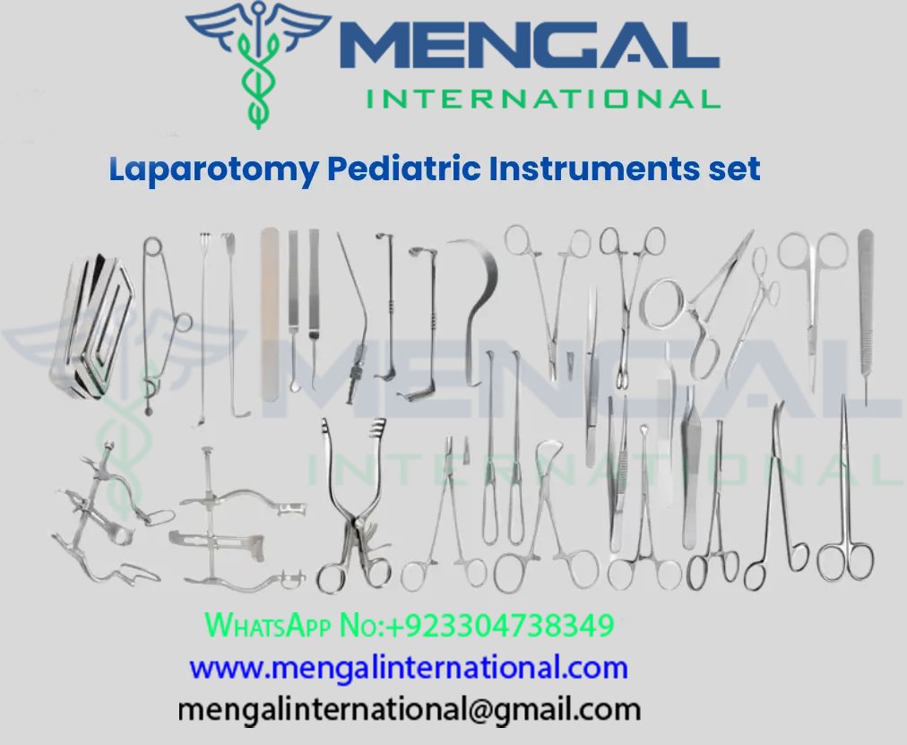 Laparotomy Pediatric Instruments Set