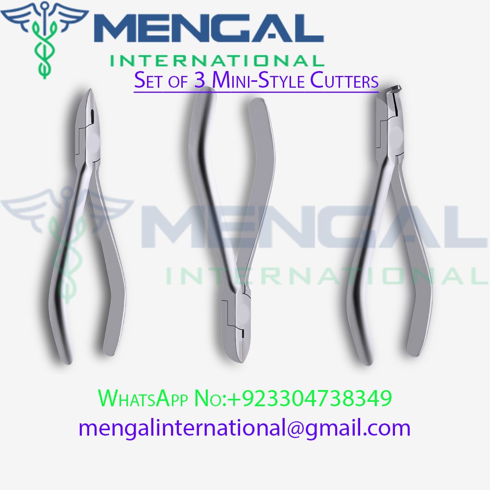 Set of 3 Mini-Style Cutters_ Dental Instruments