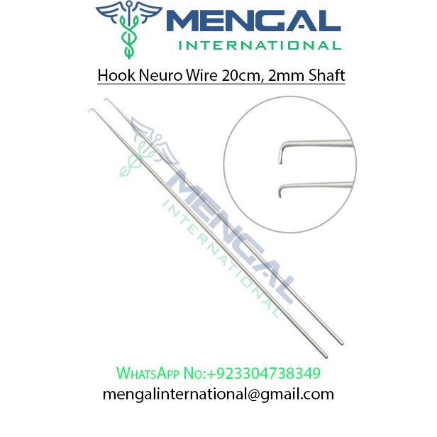 Hook Neuro Wire 20cm, 2mm Shaft