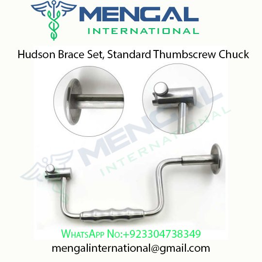 Hudson Brace Set, Standard Thumbscrew Chuck