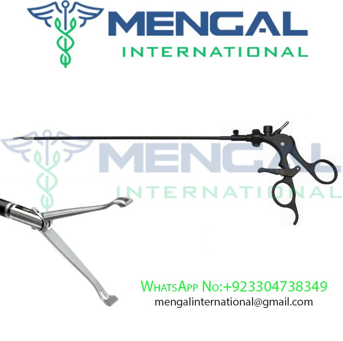 LAPAROSCOPIC BABCOCK FORCEPS, REUSABLE, RATCHETED, 5MM X 33CM