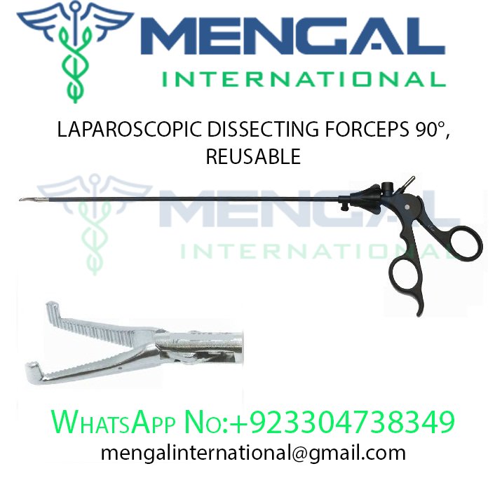 LAPAROSCOPIC DISSECTING FORCEPS 90°, REUSABLE