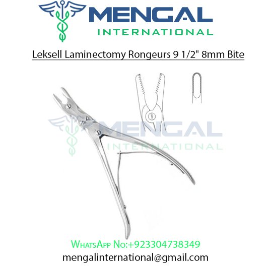 Leksell Laminectomy Rongeurs 9 1/2″ 8mm Bite