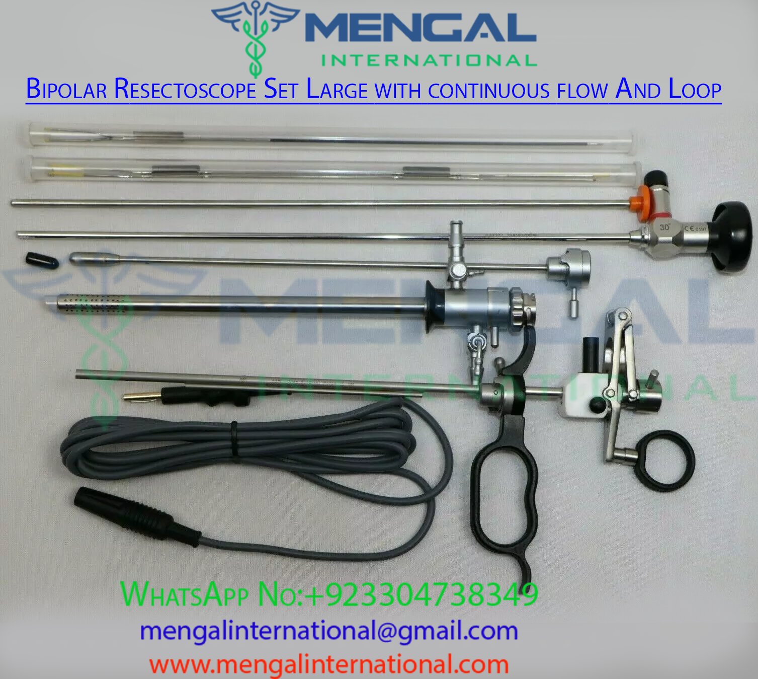 Bipolar Resectoscope Set Large with continuous flow And Loop