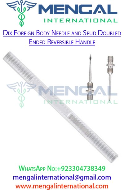 Dix Foreign Body Needle and Spud Doubled Ended Reversible Handle