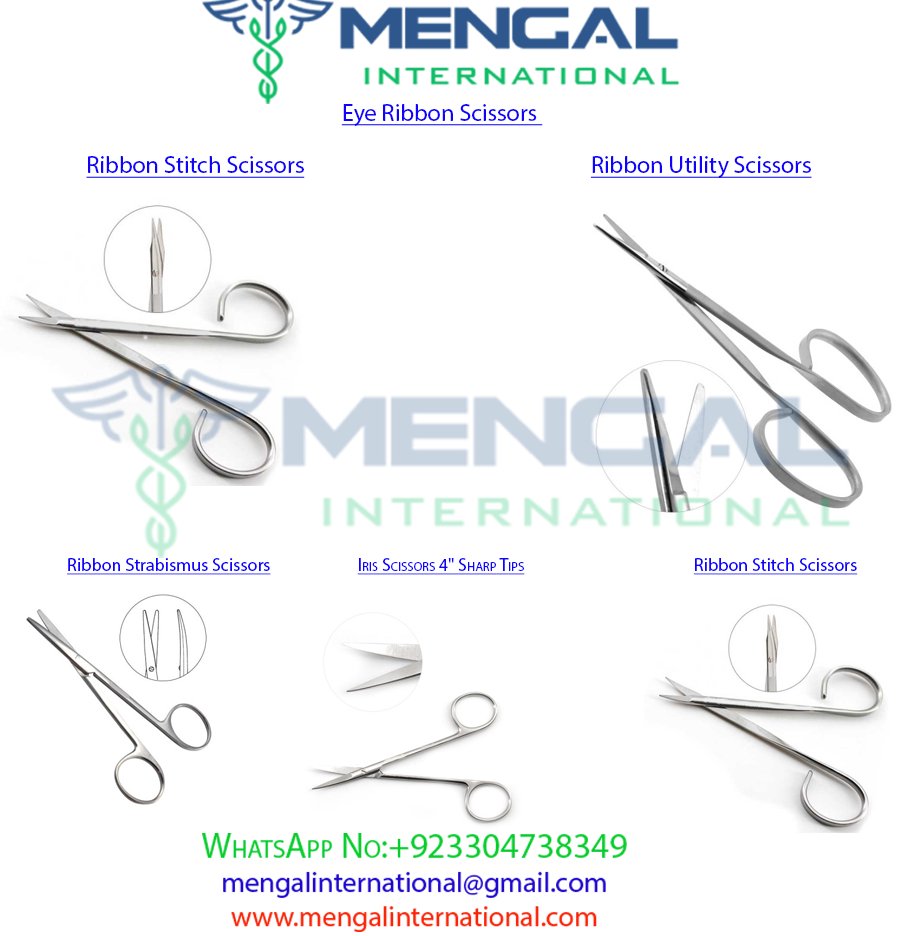 Eye Ribbon Scissors -Eye Instruments-Ent Instruments