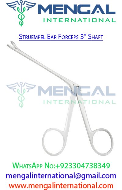 Struempel Ear Forceps 3″ Shaft