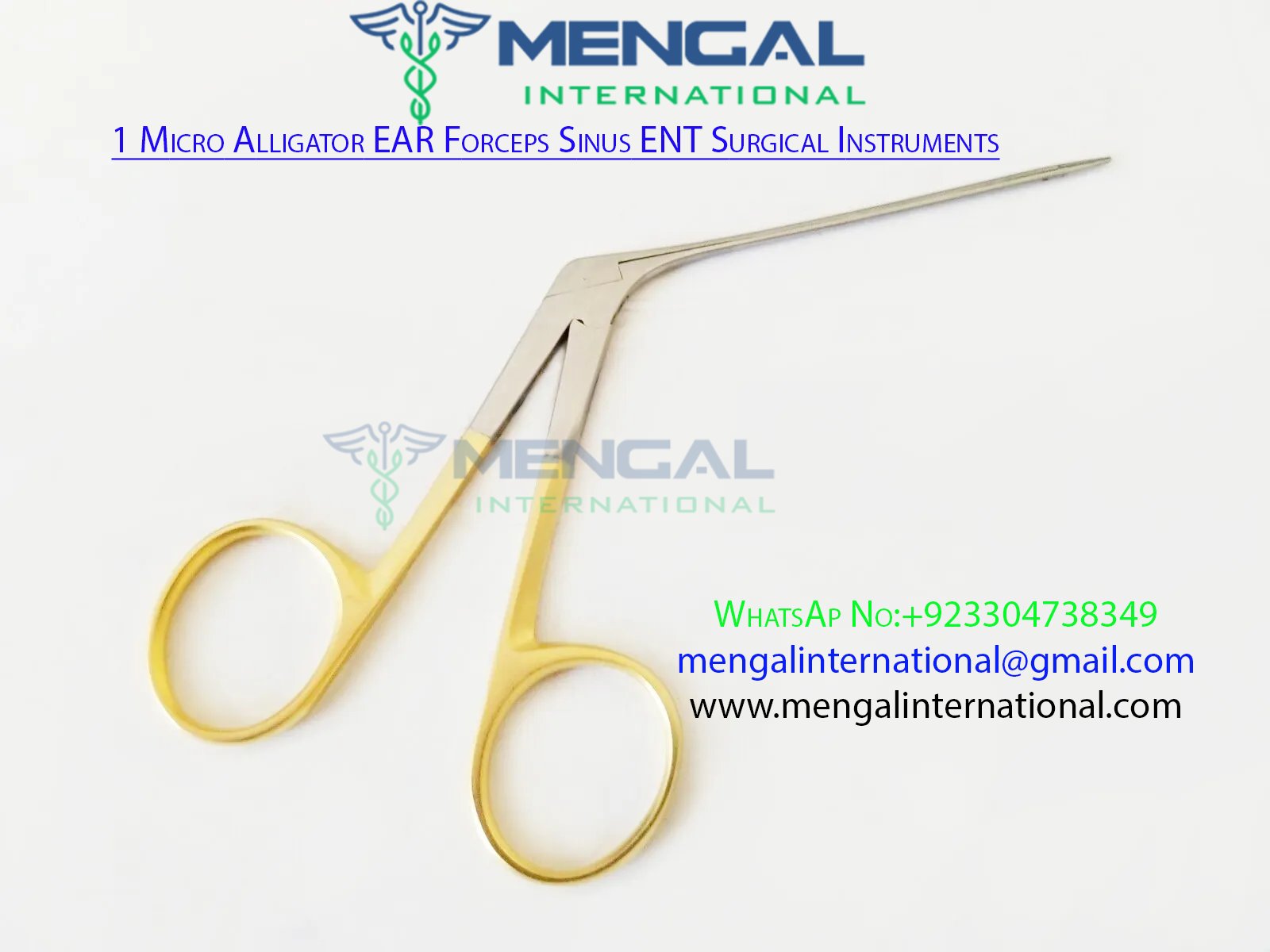 1 Micro Alligator EAR Forceps Sinus ENT Surgical Instruments