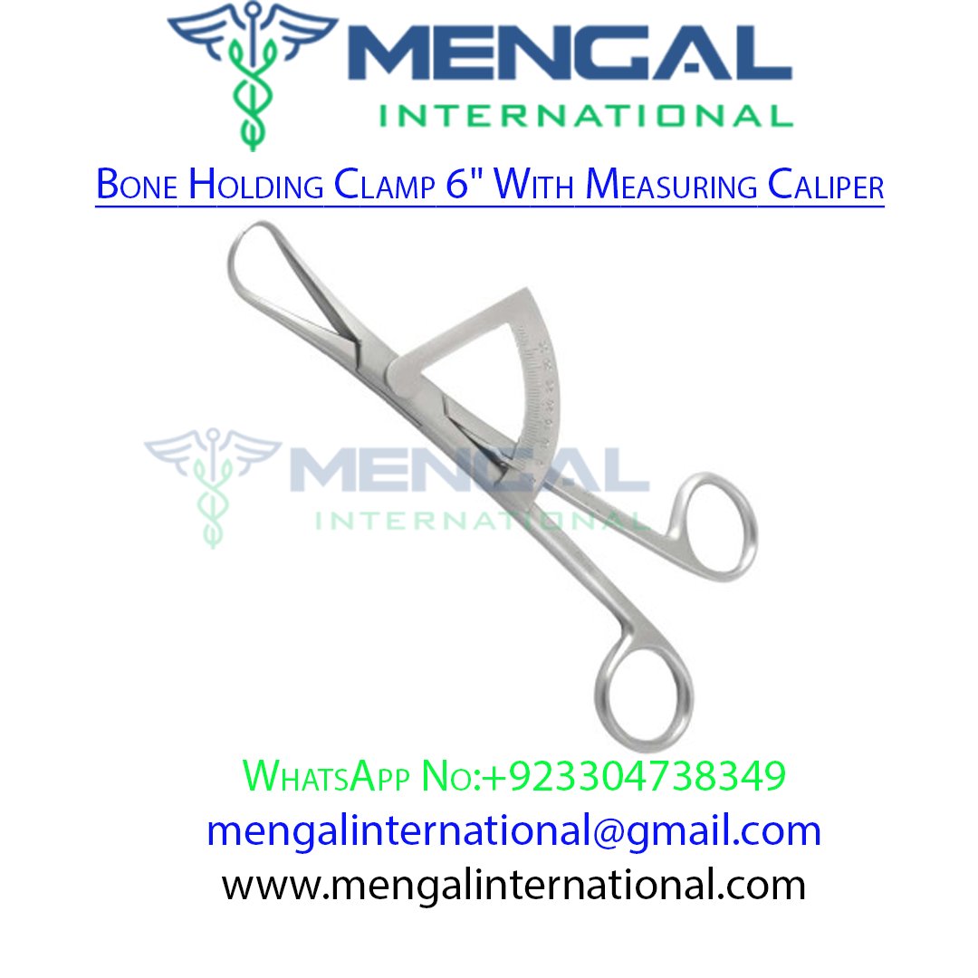 Bone Holding Clamp 6″ With Measuring Caliper