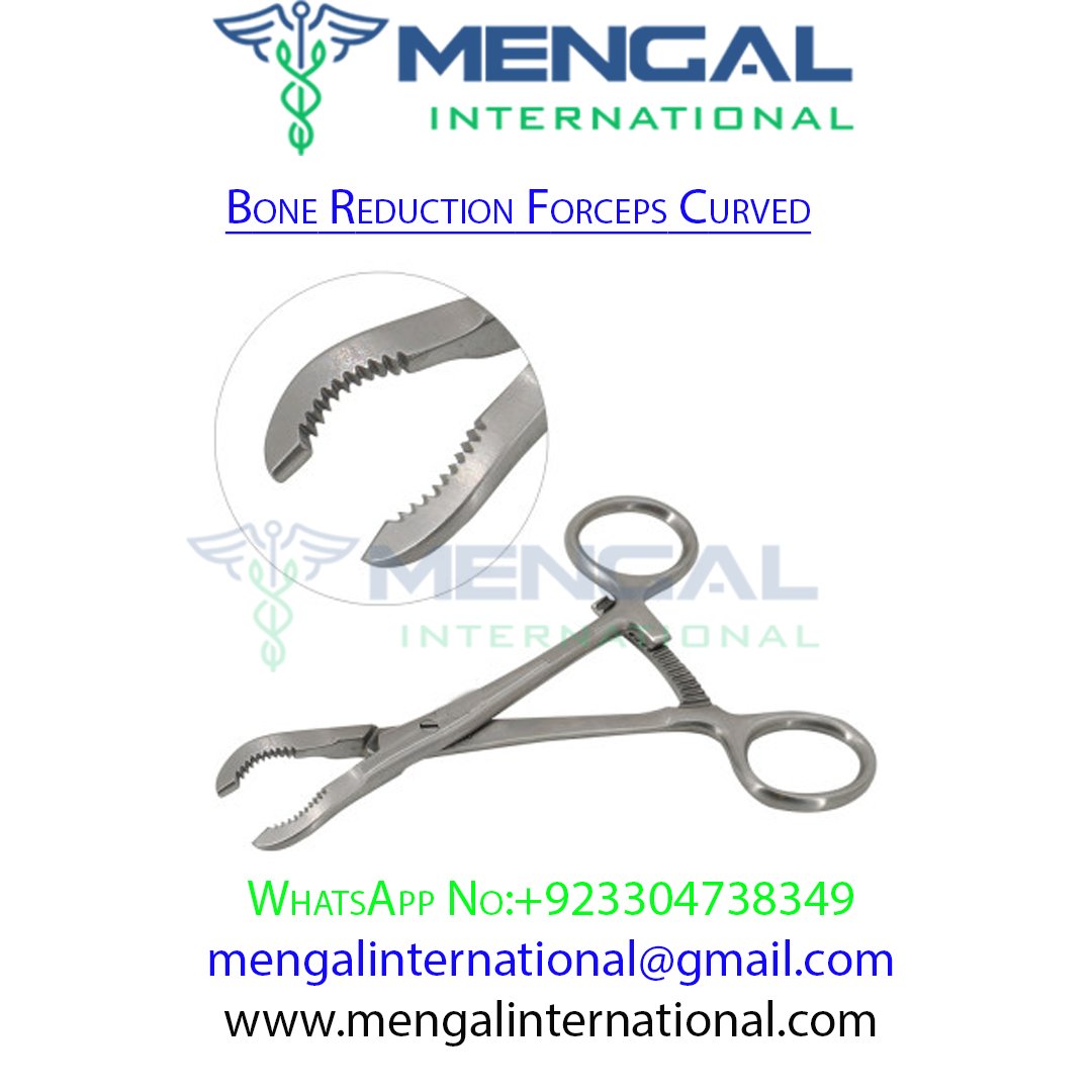 Orthopedic Bone Reduction Forceps Curved_ Surgical Instruments