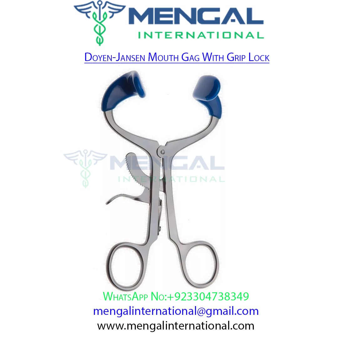 Doyen-Jansen Mouth Gag With Grip Lock