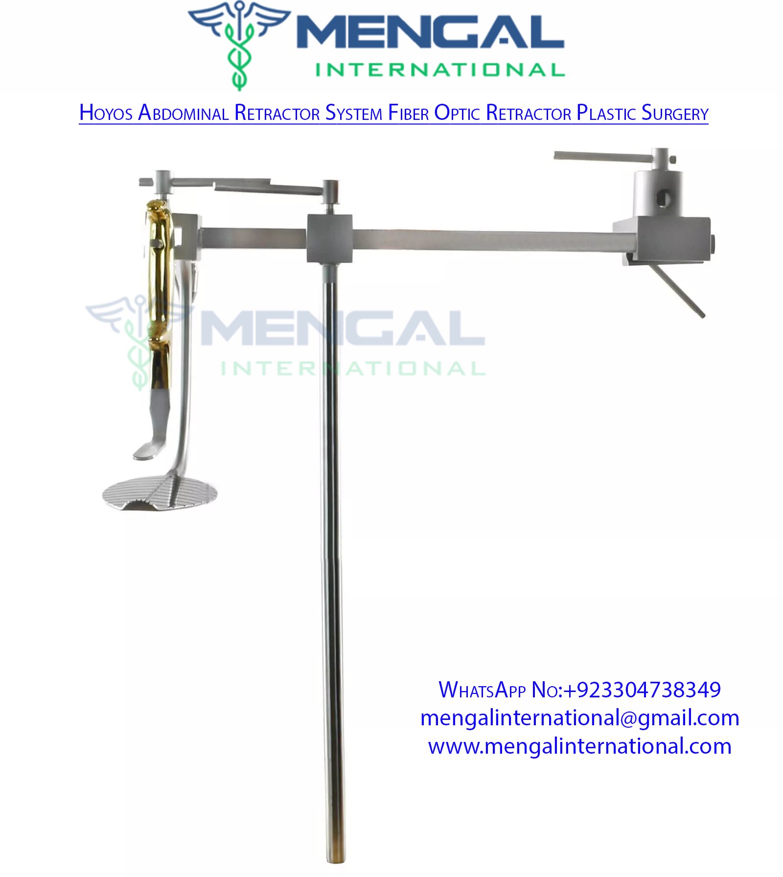 Hoyos Abdominal Retractor System Fiber Optic Retractor Plastic Surgery