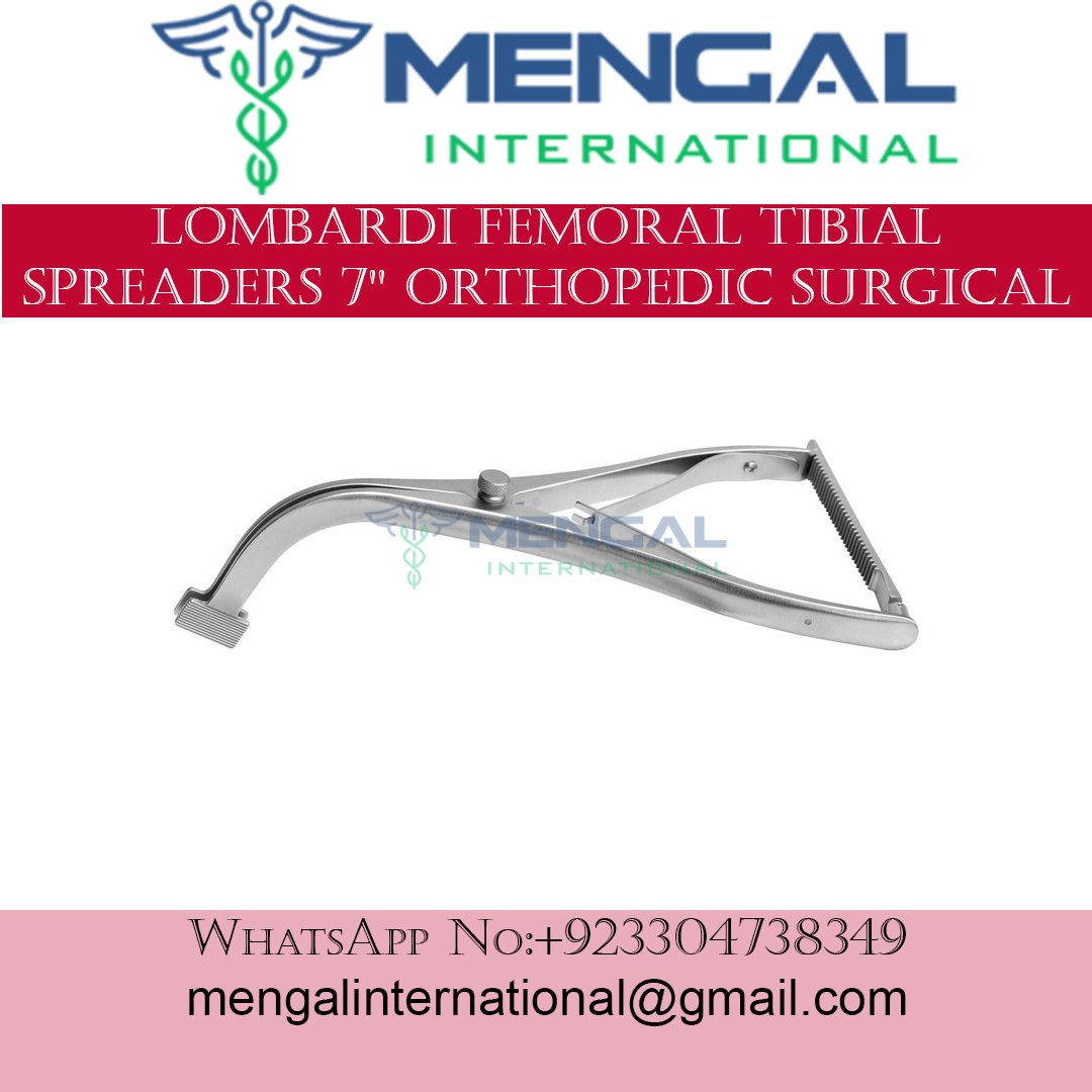 LOMBARDI FEMORAL TIBIAL SPREADERS 7” ORTHOPEDIC SURGICAL INSTRUMENTS