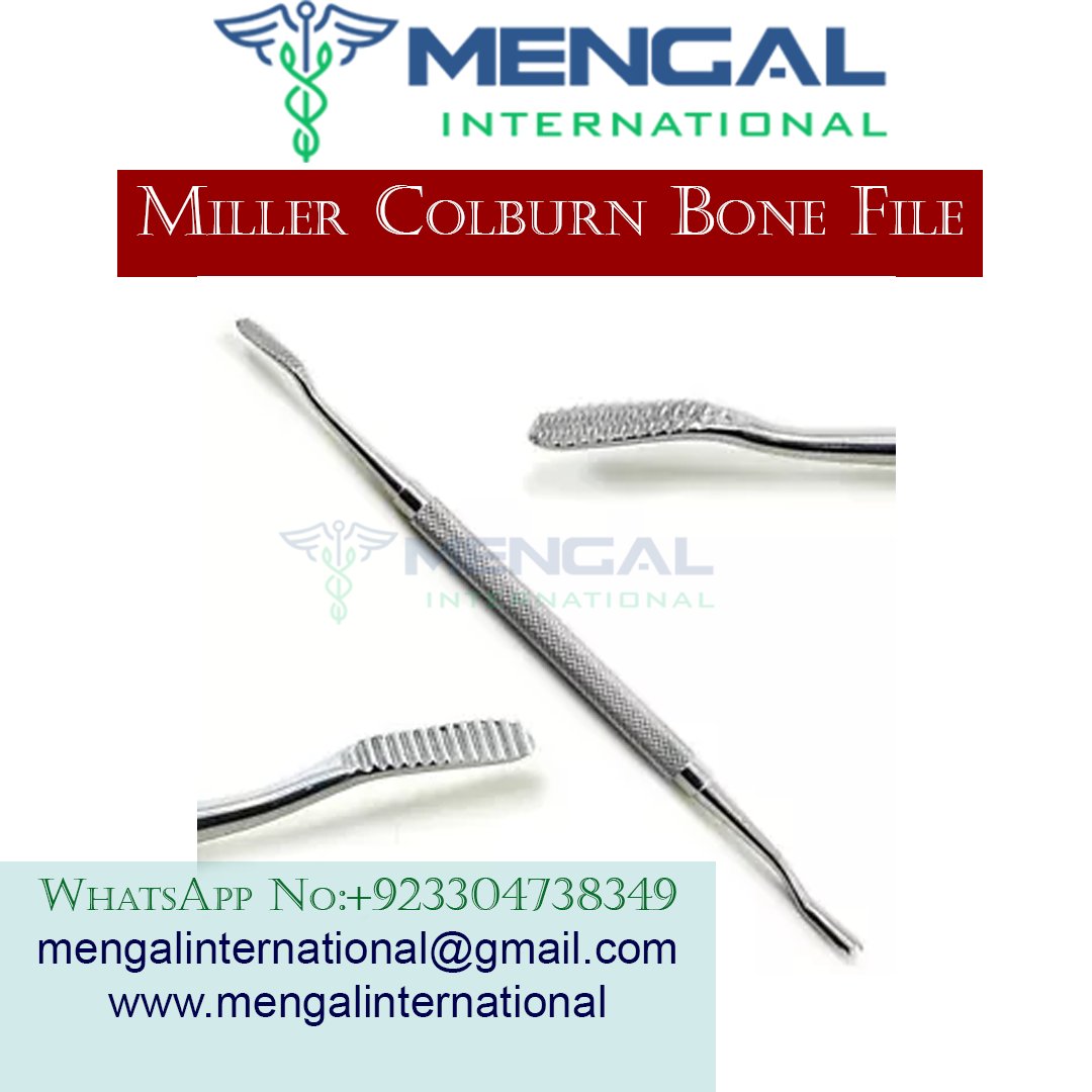 Dental Bone File Miller Filler Double Ended Surgical Orthopedic Instruments/Miller Colburn Bone File