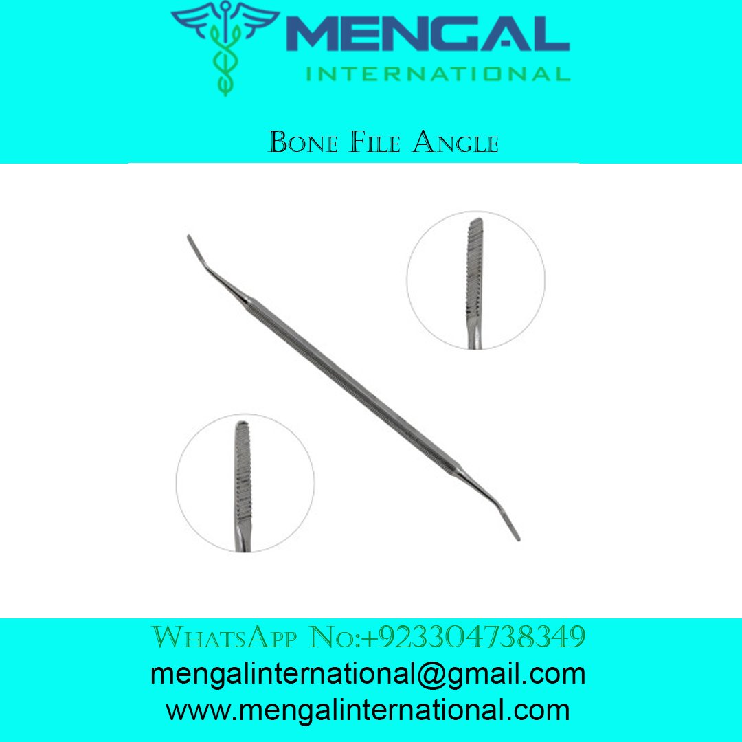 Bone File Angle Surgical Dental Dentist Instruments Stainless German Grade