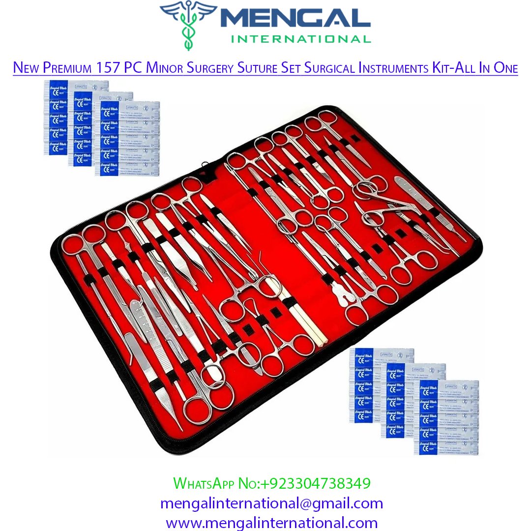 New Premium 157 PC Minor Surgery Suture Set Surgical Instruments Kit-All In One