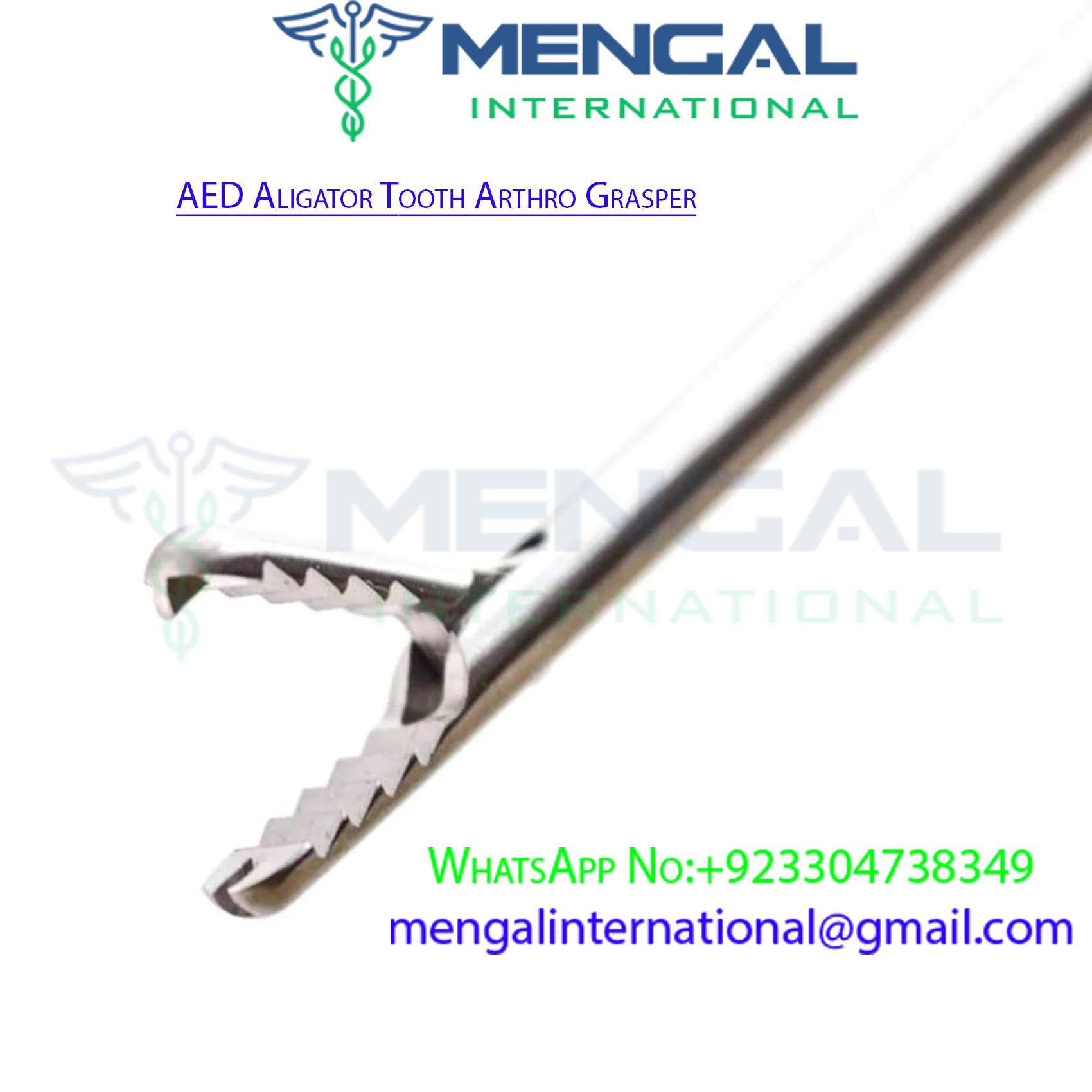 AED Alligator Tooth Arthro Grasper