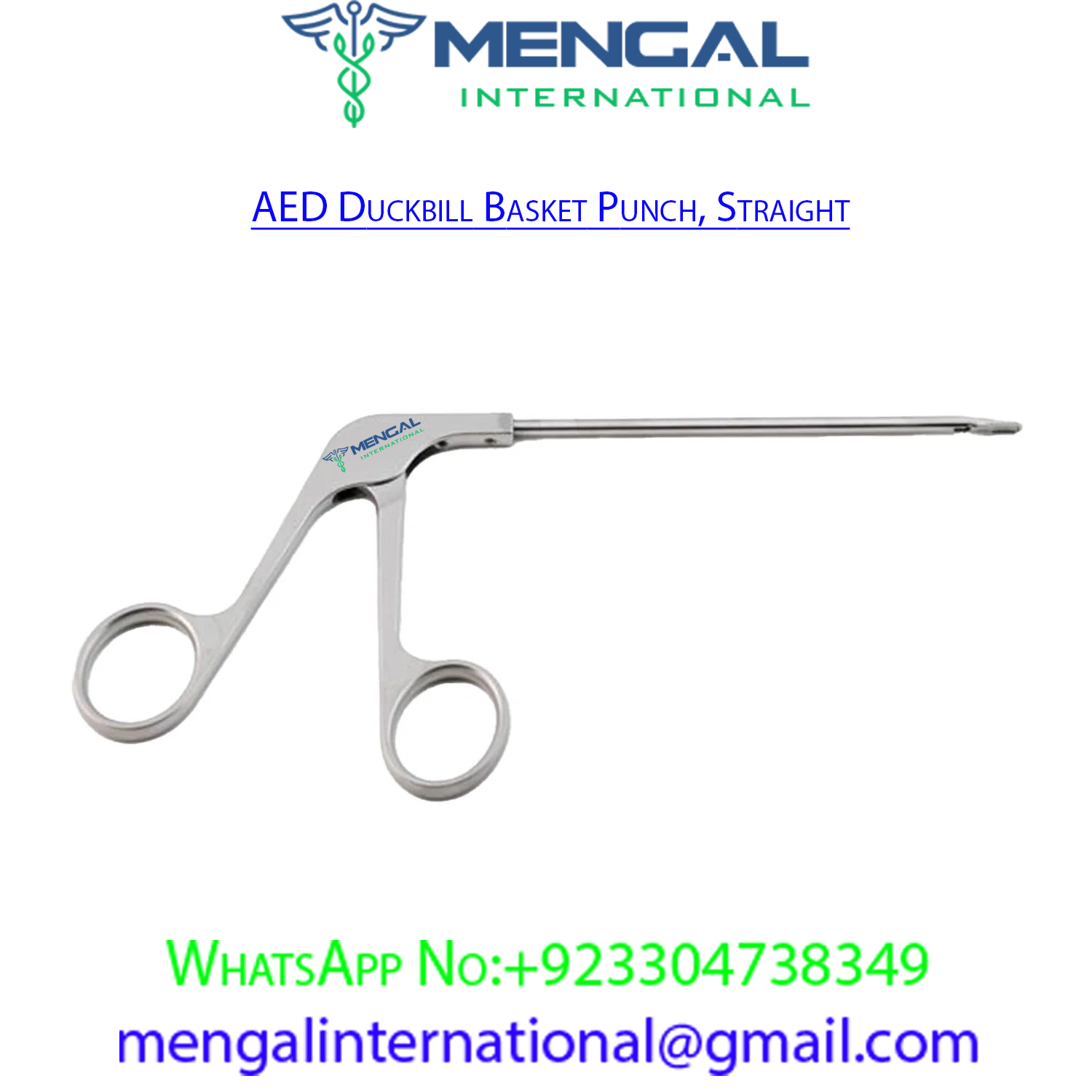 AED Duckbill Basket Punch, Straight