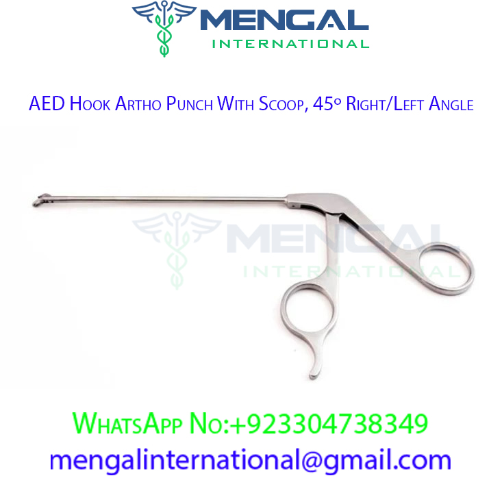 AED Hook Artho Punch With Scoop, 45º Right-Left Angle