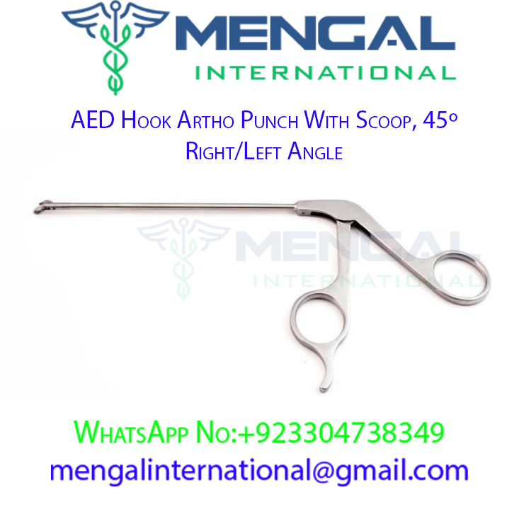 AED Hook Artho Punch With Scoop, 45º Right-Left Angle