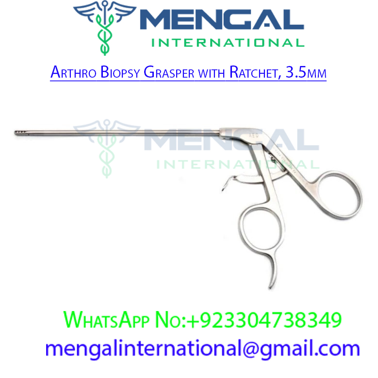 Arthro Biopsy Grasper with Ratchet, 3.5mm