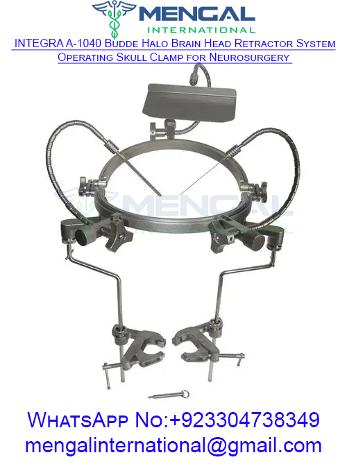 INTEGRA  Budde Halo Brain Head Retractor System Operating Skull Clamp for Neurosurgery Holder Frame