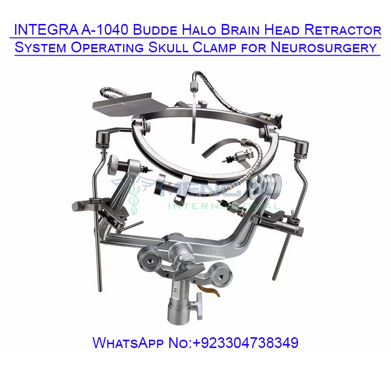 INTEGRA  Budde Halo Brain Head Retractor System Operating Skull Clamp for Neurosurgery Holder Frame