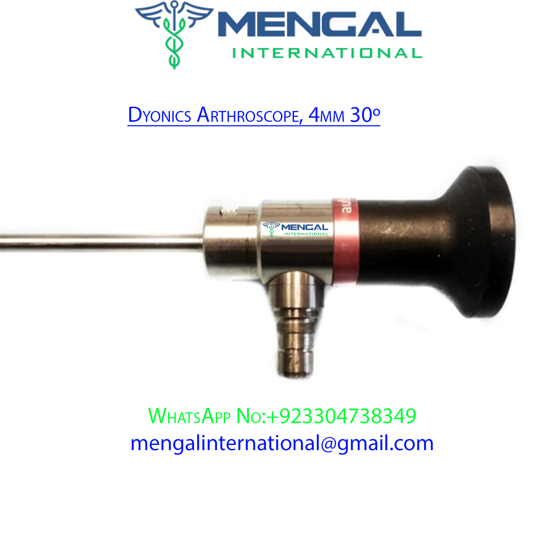 Dyonics Mount Arthroscope 4mm x 30º