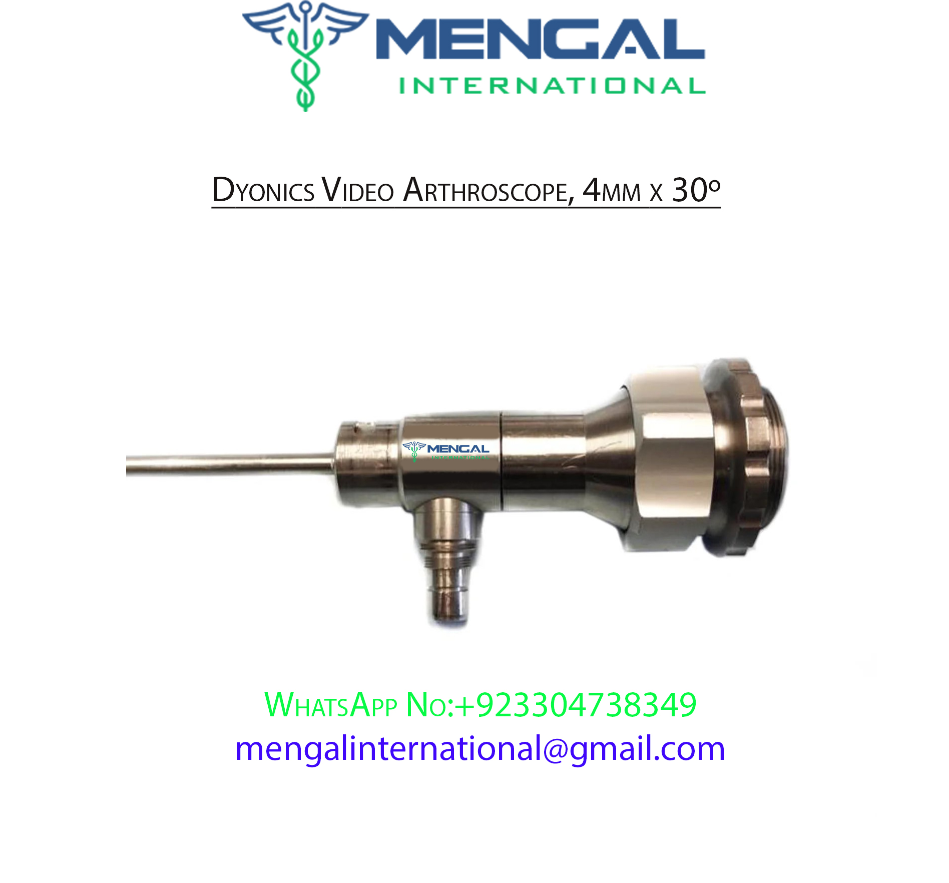 Dyonics Video Arthroscope, 4mm x 30º