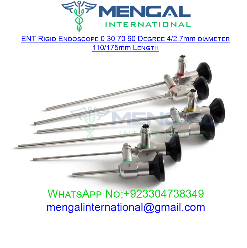 ENT Rigid Endoscope 0/30/ 70/ 90 Degree 4/2.7mm diameter 110/175mm Length