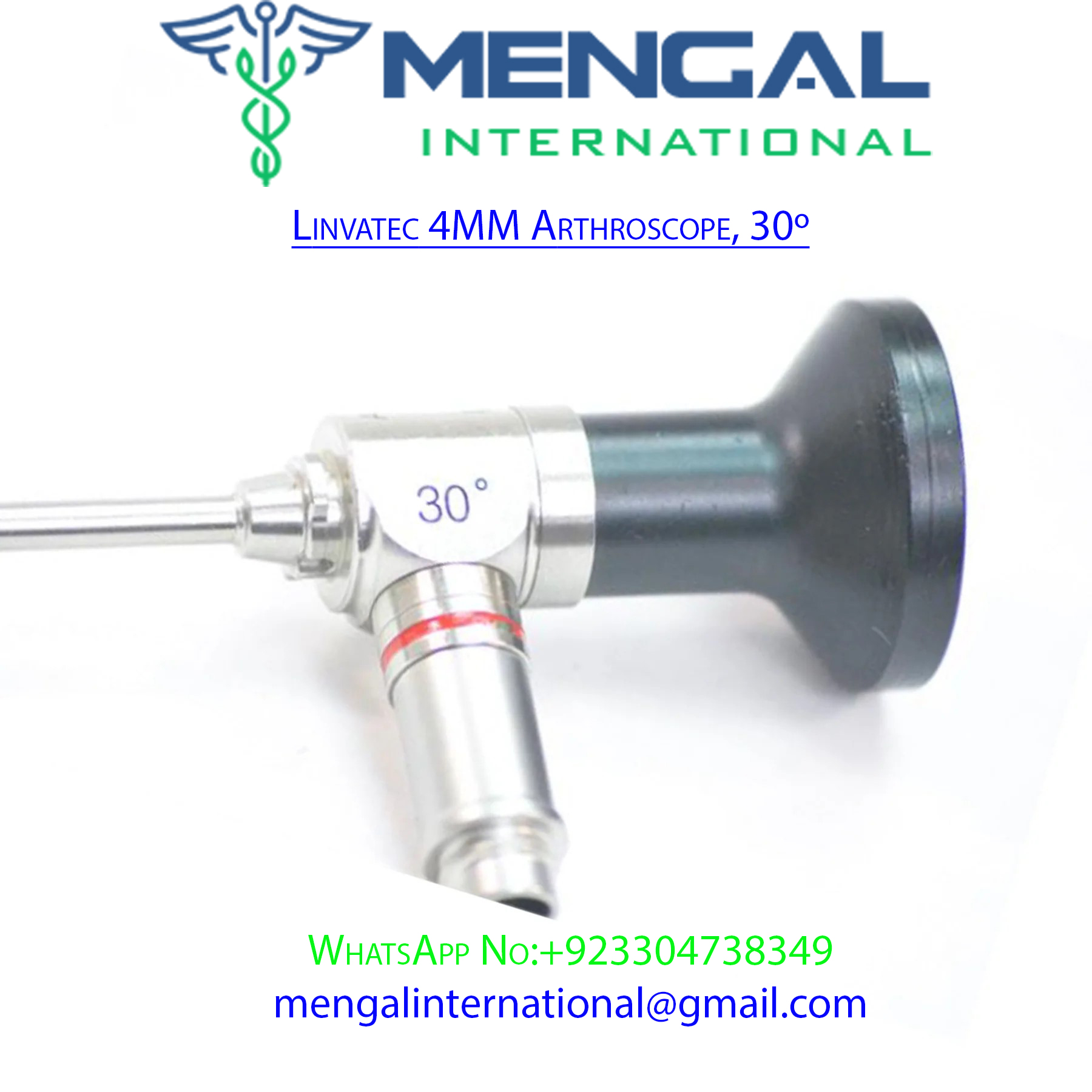 Linvatec 4MM Arthroscope, 30º