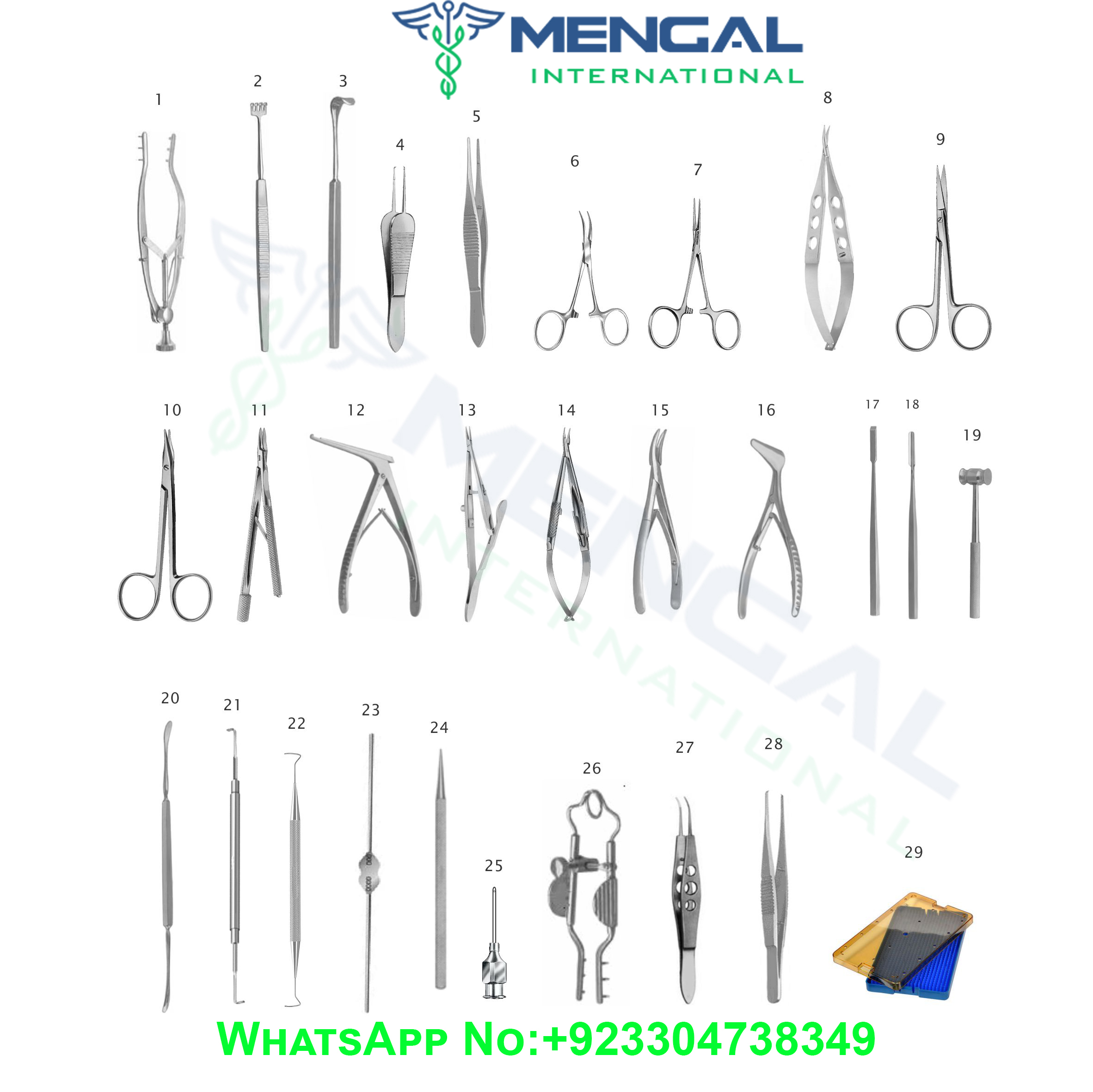 Microsurgery Lacrimal Set (DCR)/ OPHTHALMIC INSTRUMENTS SETS