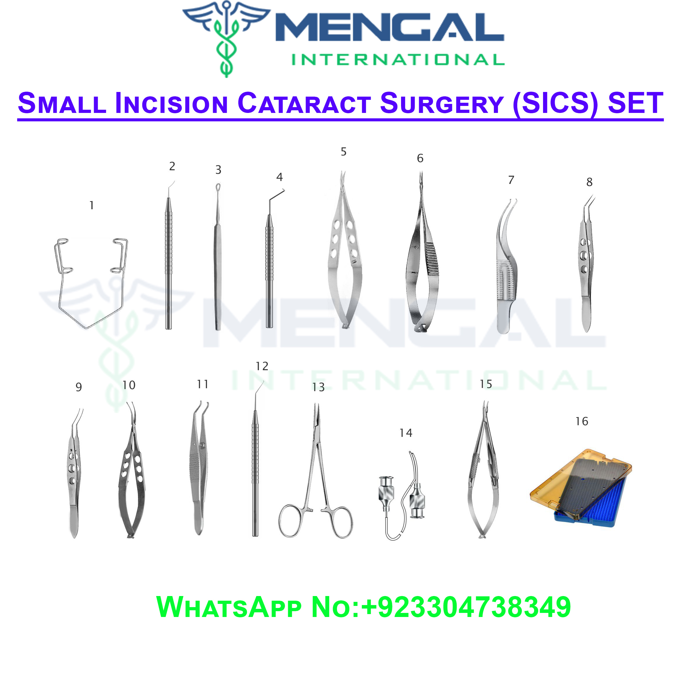 Small Incision Cataract Surgery (SICS) SET