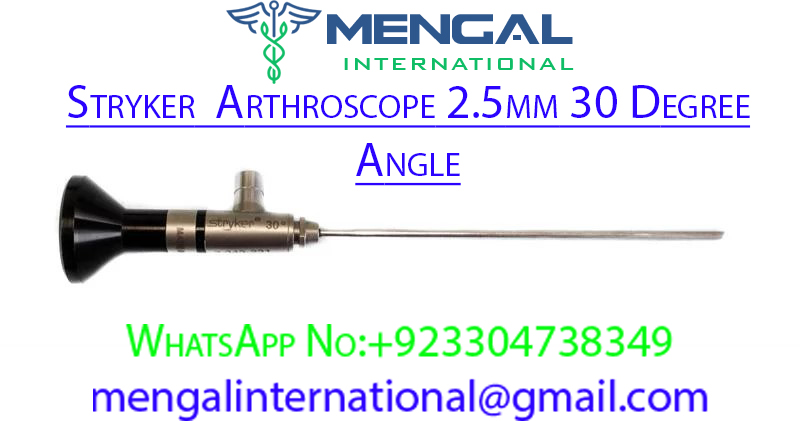 Stryker Arthroscope, 2.5mm,2.7mm,4mm x 30º